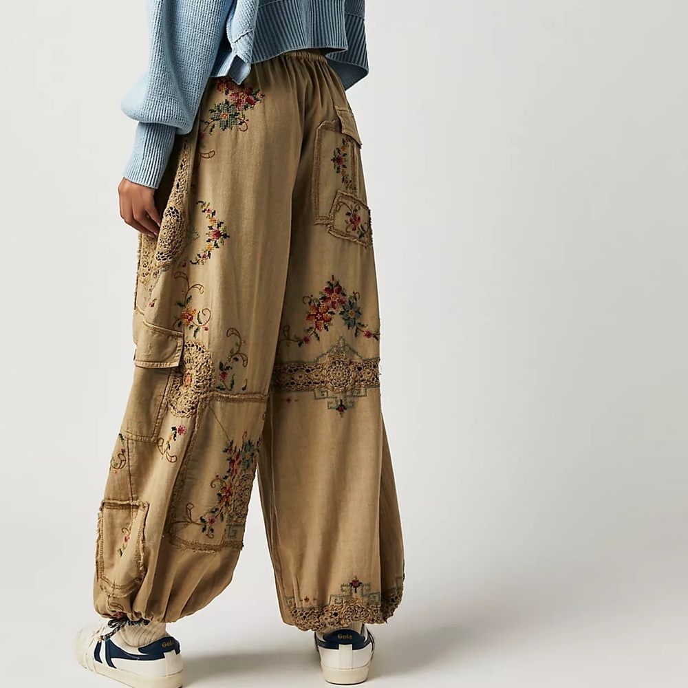 NWTS FREE PEOPLE GORGEOUS PARACHUTE PANTS (M) - Picture 4 of 13